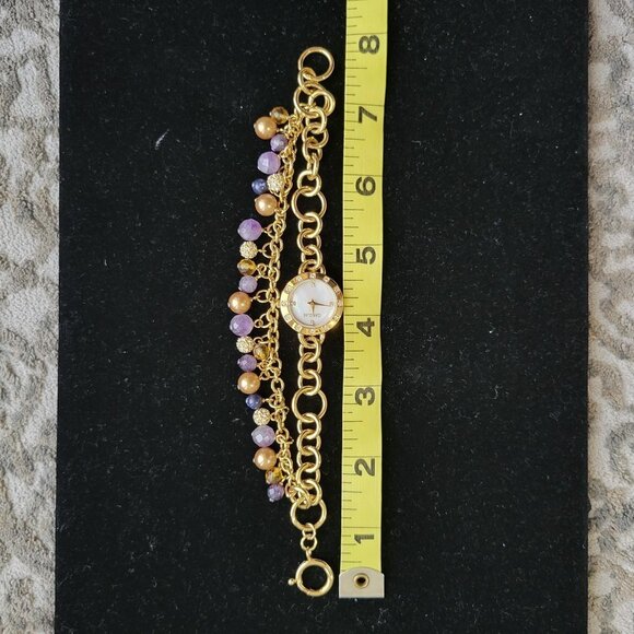Carolee New York Bracelet Watch W Various Beads